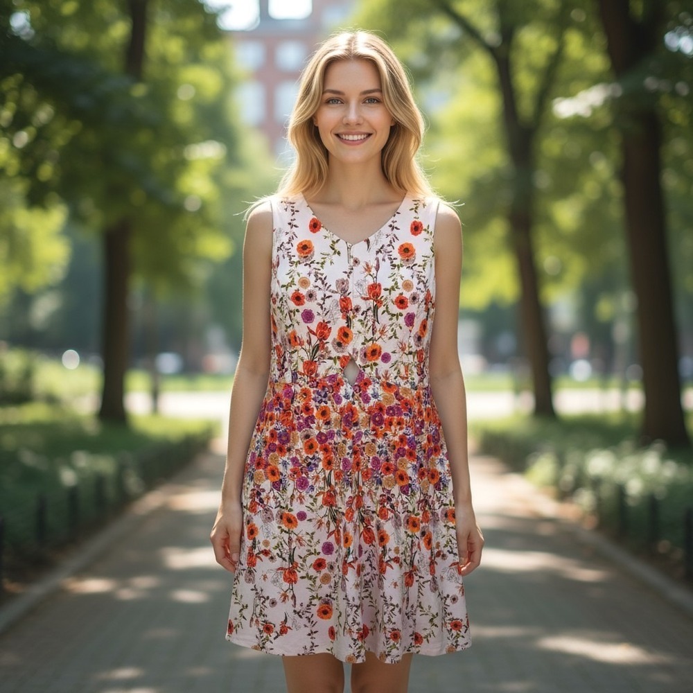 Maison Tara Dress Women's Size 20 Floral‎ Print Sleeveless Cottagecore